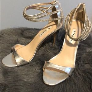 Nina heels silver high heel size 7.5
